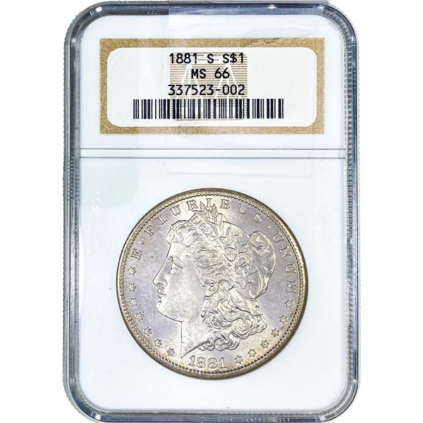 1881-S Morgan Silver Dollar NGC MS66