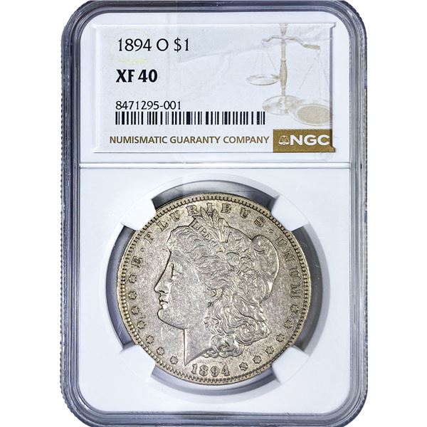 1894-O Morgan Silver Dollar NGC XF40