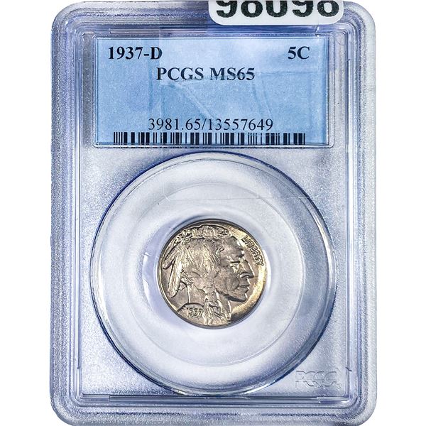 1937-D Buffalo Nickel PCGS MS65