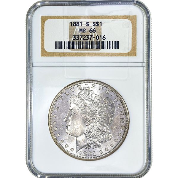 1881-S Morgan Silver Dollar NGC MS66