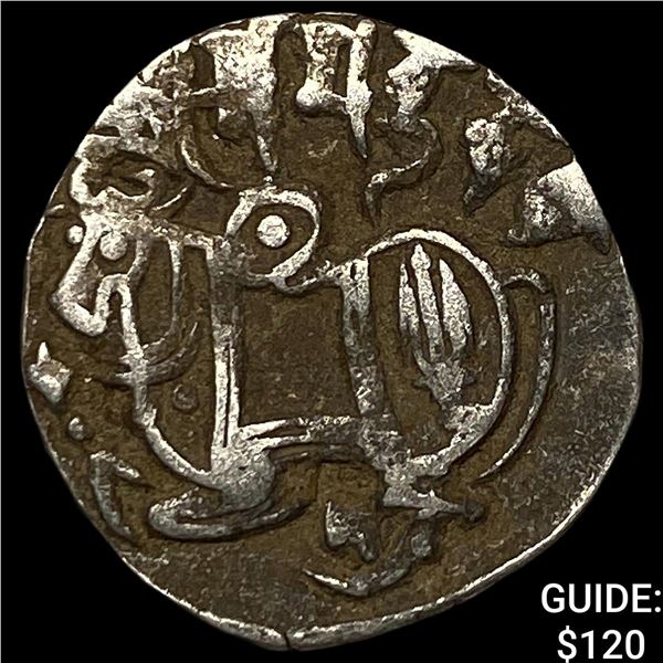 700-1000 AD India Rajput Silver Jital NEARLY UNCIRCULATED