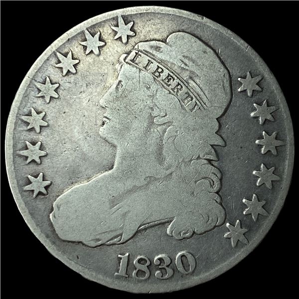 1830 Capped Bust Half Dollar NICELY  CIRCULATED