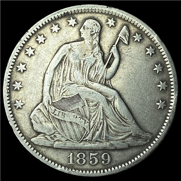 1859-O Silver Half Dollar NEARLY UNCIRCULATED