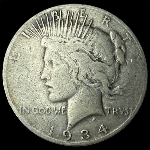 1934 Peace Silver Dollar LIGHTLY CIRCULATED