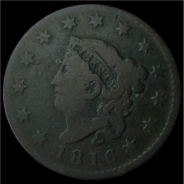 1816 Large Cent LIGHTLY CIRCULATED