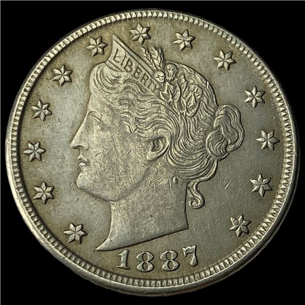 1887 Liberty Head Nickel CLOSELY UNCIRCULATED