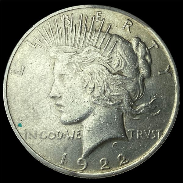 1922 Silver Peace Dollar CLOSELY UNCIRCULATED