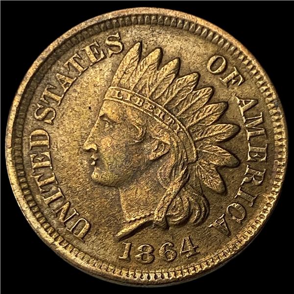 1864 Bronze Indian Head Cent CHOICE AU