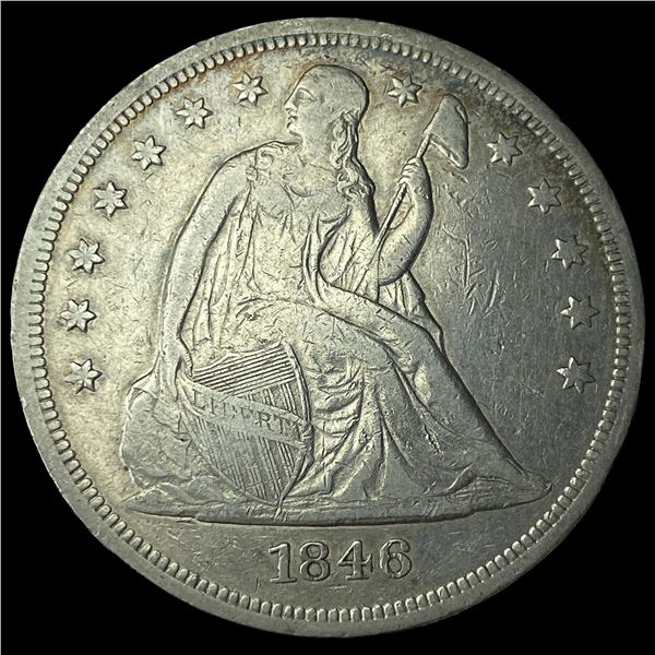 1846 Silver Dollar NEARLY UNCIRCULATED