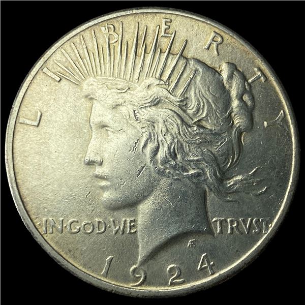 1924 Silver Peace Dollar CHOICE BU