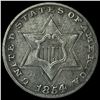 Image 1 : 1854 Silver Three-Cent Piece CLOSELY  UNCIRCULATED