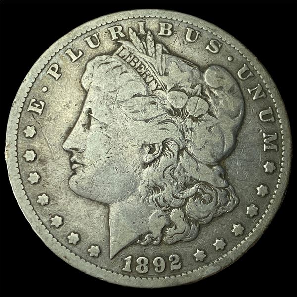 1892-CC Silver Morgan Dollar LIGHTLY  CIRCULATED