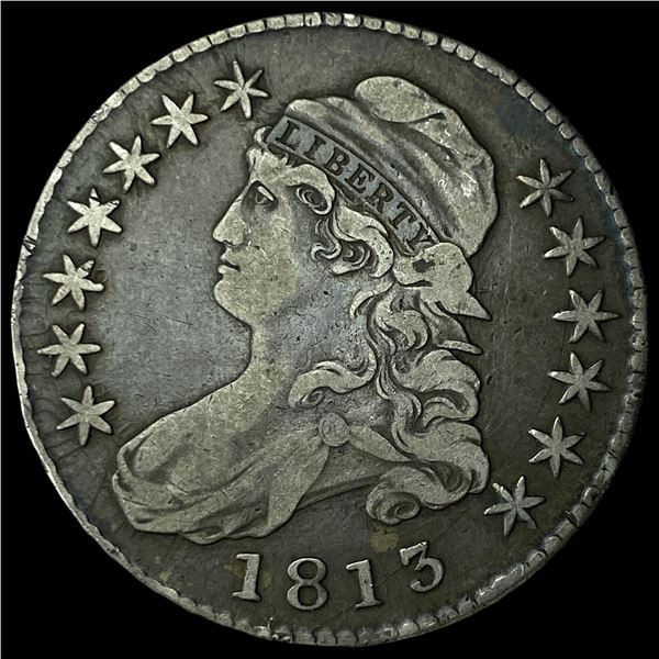 1813 Capped Bust Half Dollar NEARLY  UNCIRCULATED