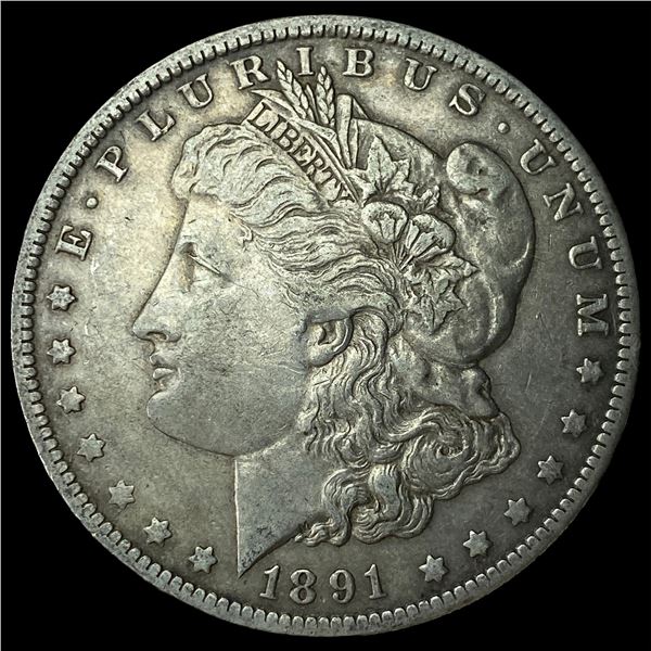 1891-O Silver Morgan Dollar NEARLY  UNCIRCULATED
