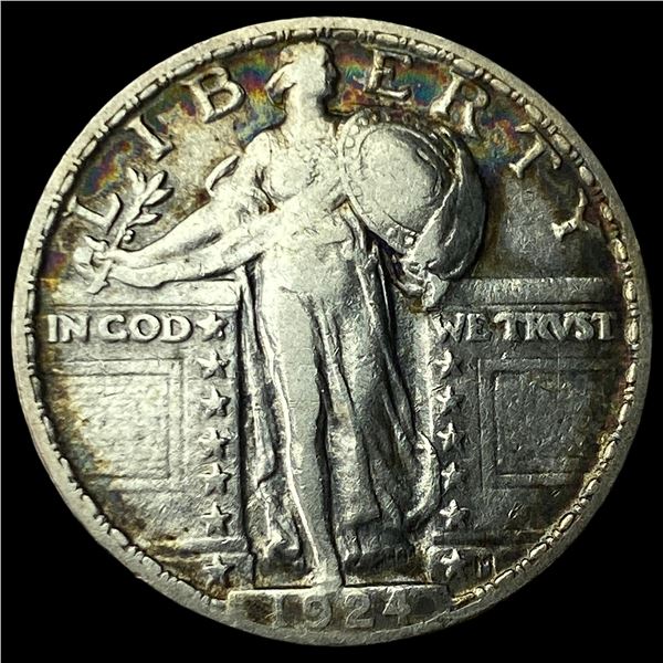 1924 Standing Liberty Silver Quarter NEARLY  UNCIRCULATED