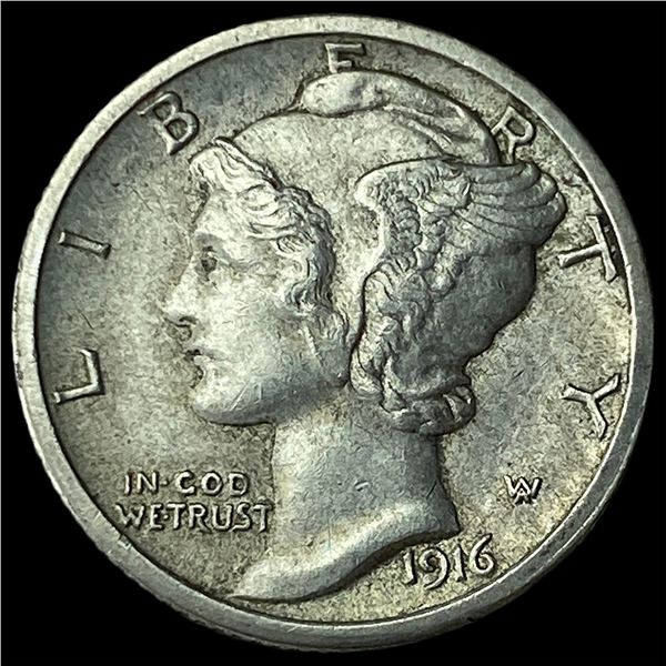 1916-S Silver Mercury Dime UNCIRCULATED