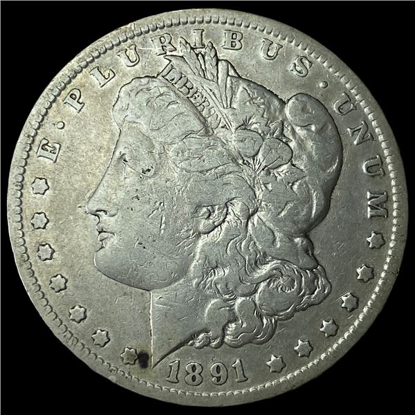 1891-CC Silver Morgan Dollar LIGHTLY  CIRCULATED