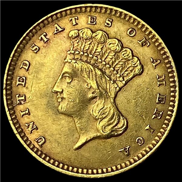 1862 Gold $1 Indian Princess Head  UNCIRCULATED