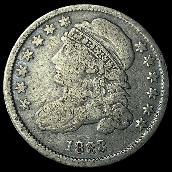 1833 Capped Bust Dime LIGHTLY CIRCULATED