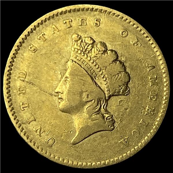 1854 Gold $1 Indian Princess Head CLOSELY  UNCIRCULATED