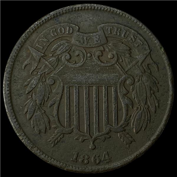 1864 Two-Cent Piece CLOSELY UNCIRCULATED