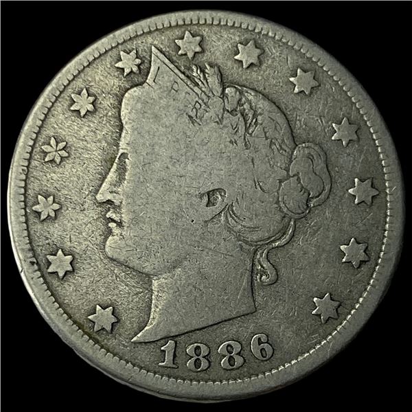 1886 Liberty Head Nickel LIGHTLY CIRCULATED