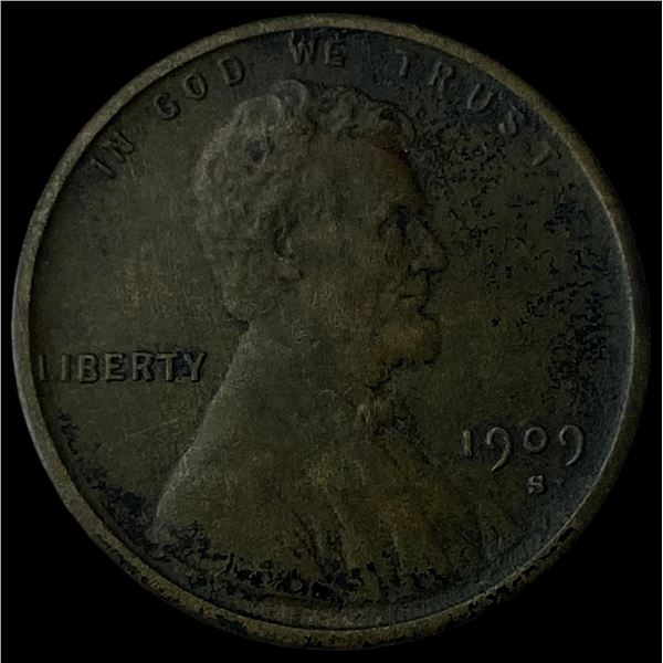 1909-S Lincoln Wheat Cent CLOSELY  UNCIRCULATED