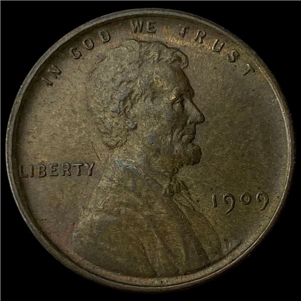 1909 VDB Lincoln Wheat Cent CHOICE BU