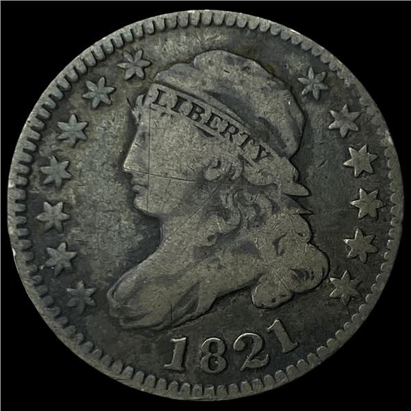 1821 Capped Bust Dime LIGHTLY CIRCULATED