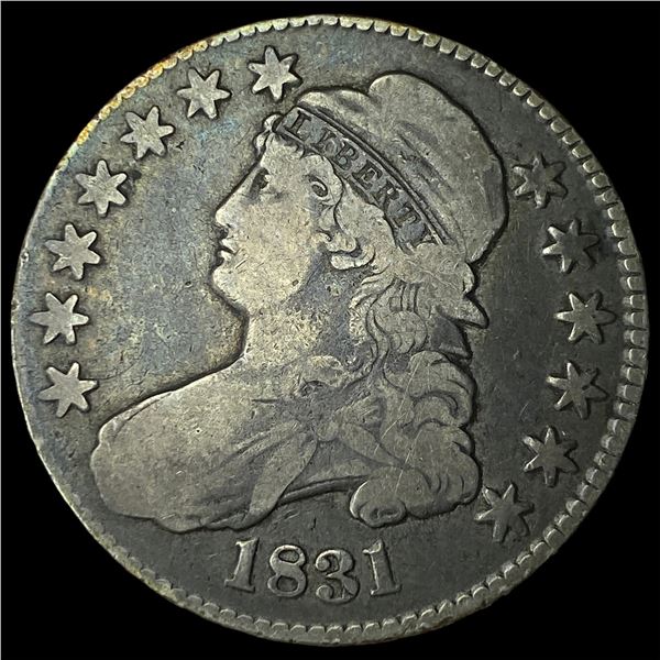 1831 Capped Bust Half Dollar LIGHTLY  CIRCULATED