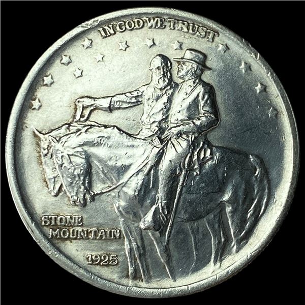 1925 Silver Stone Mountain Half Dollar GEM BU