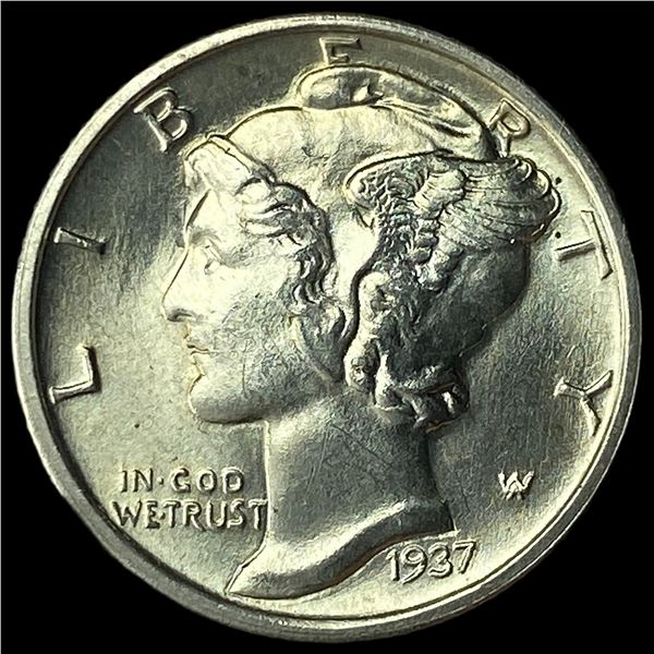 1937 Mercury Dime CHOICE BU
