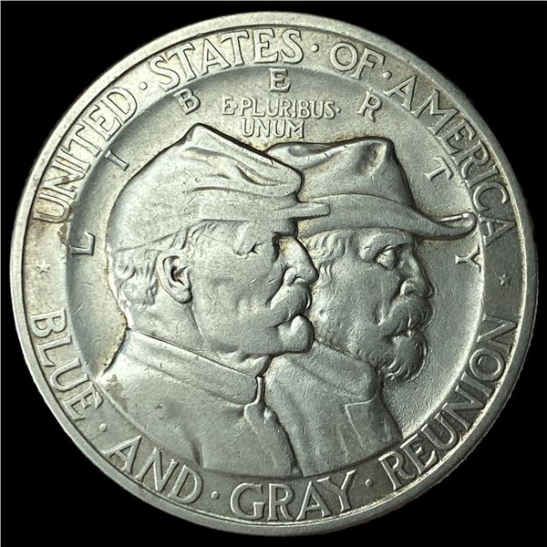 1936 Silver Half Dollar Gettysburg  Commemorative CHOICE AU