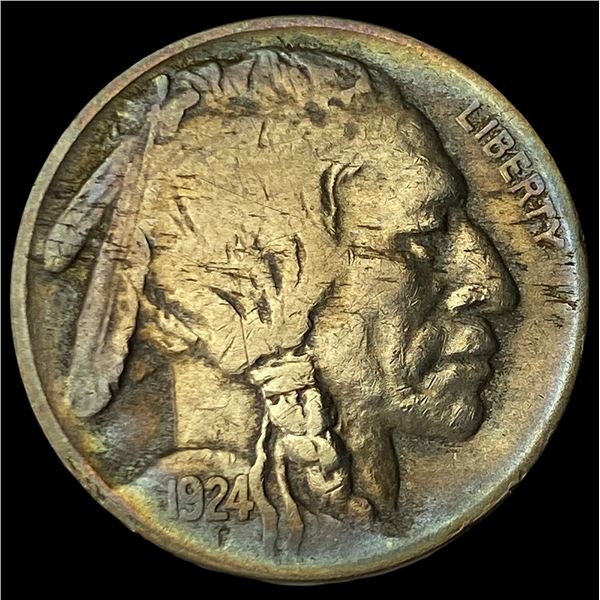 1924-D Buffalo Nickel NEARLY UNCIRCULATED