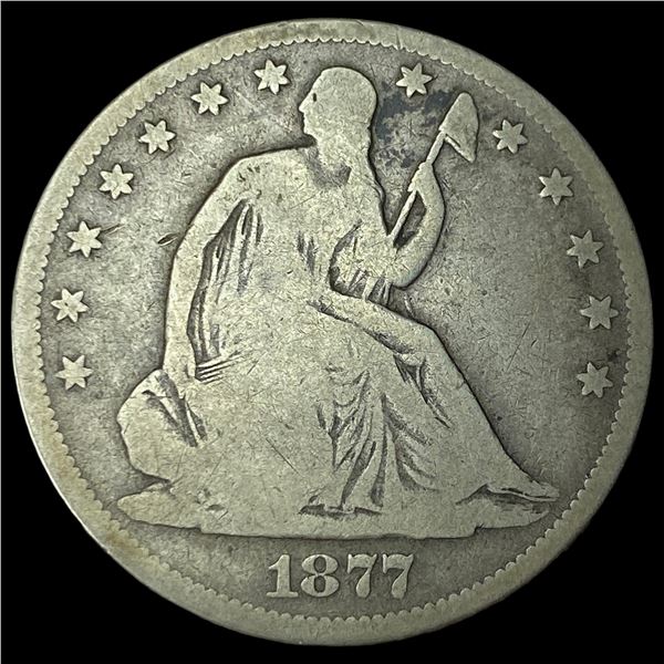 1877-CC Silver Half Dollar NICELY CIRCULATED