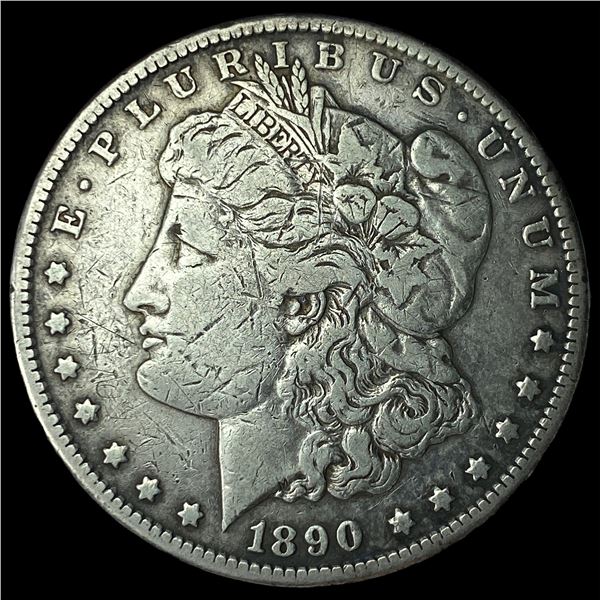 1890-CC Silver Morgan Dollar LIGHTLY  CIRCULATED