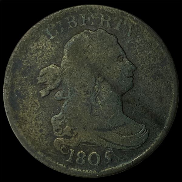 1805 Draped Bust Half Cent LIGHTLY CIRCULATED