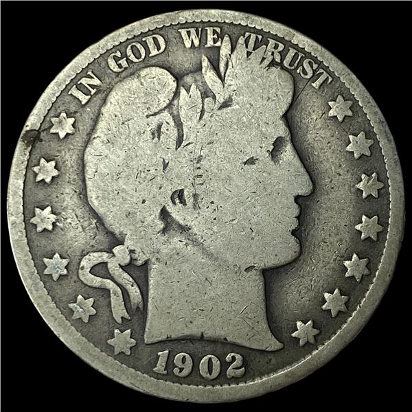 1902 Barber Half Dollar LIGHTLY CIRCULATED