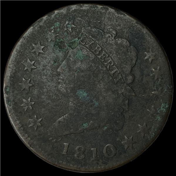 1810 Classic Head Large Cent NEARLY  UNCIRCULATED