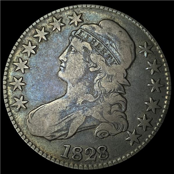 1828 Capped Bust Half Dollar NEARLY  UNCIRCULATED