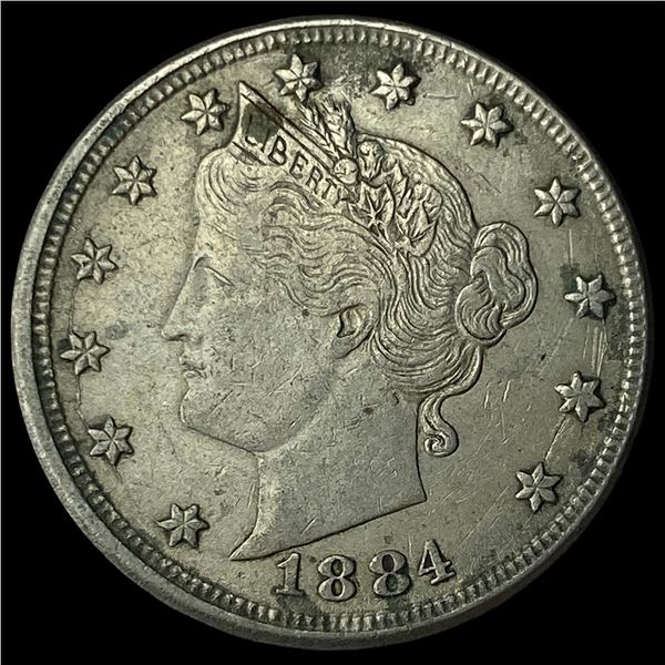 1884 Liberty Head Nickel NEARLY UNCIRCULATED