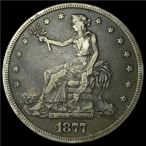 1877-S Silver Trade Dollar NEARLY  UNCIRCULATED