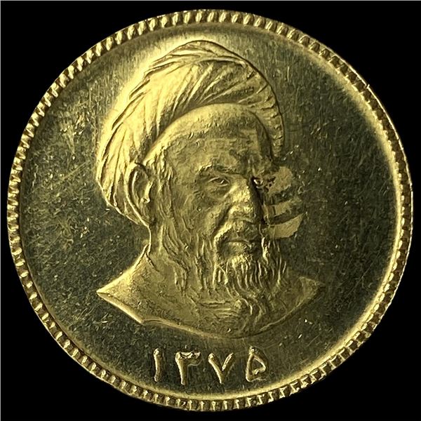 Iran 1975 Gold 1 Pahlavi GEM PROOF