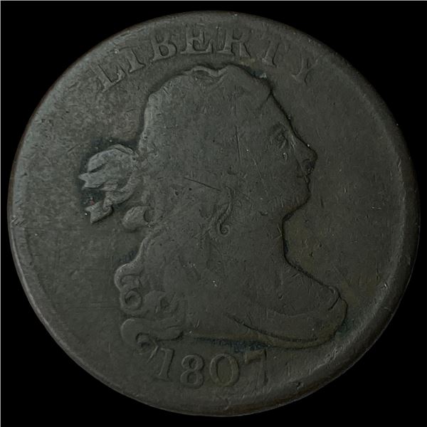 1807 Draped Bust Half Cent LIGHTLY CIRCULATED