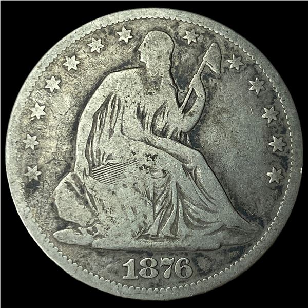 1876-S Silver Half Dollar NICELY CIRCULATED