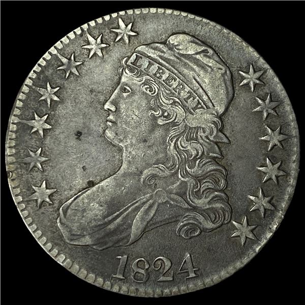 1824 Capped Bust Half Dollar CHOICE AU