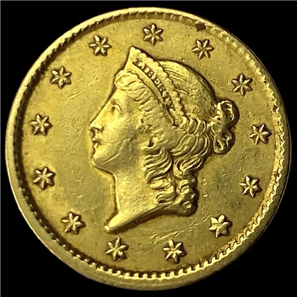 1851 Gold $1 Type 1 CHOICE AU