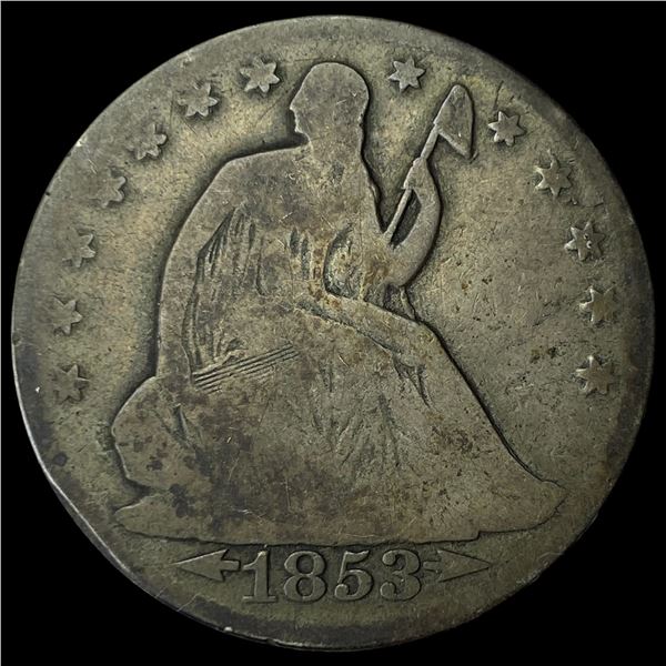 1853-O Silver Half Dollar (Arrows & Rays)  NICELY CIRCULATED