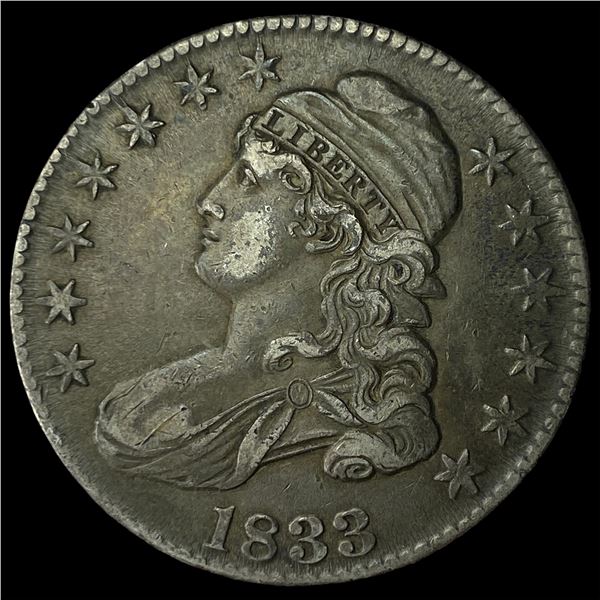 1833 Capped Bust Half Dollar CHOICE AU