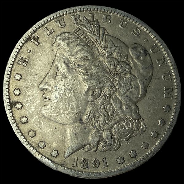 1891-O Silver Morgan Dollar NEARLY  UNCIRCULATED